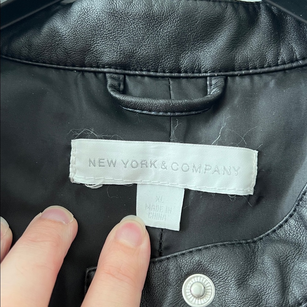 New York & Co faux leather jacket - Picture 6 of 8